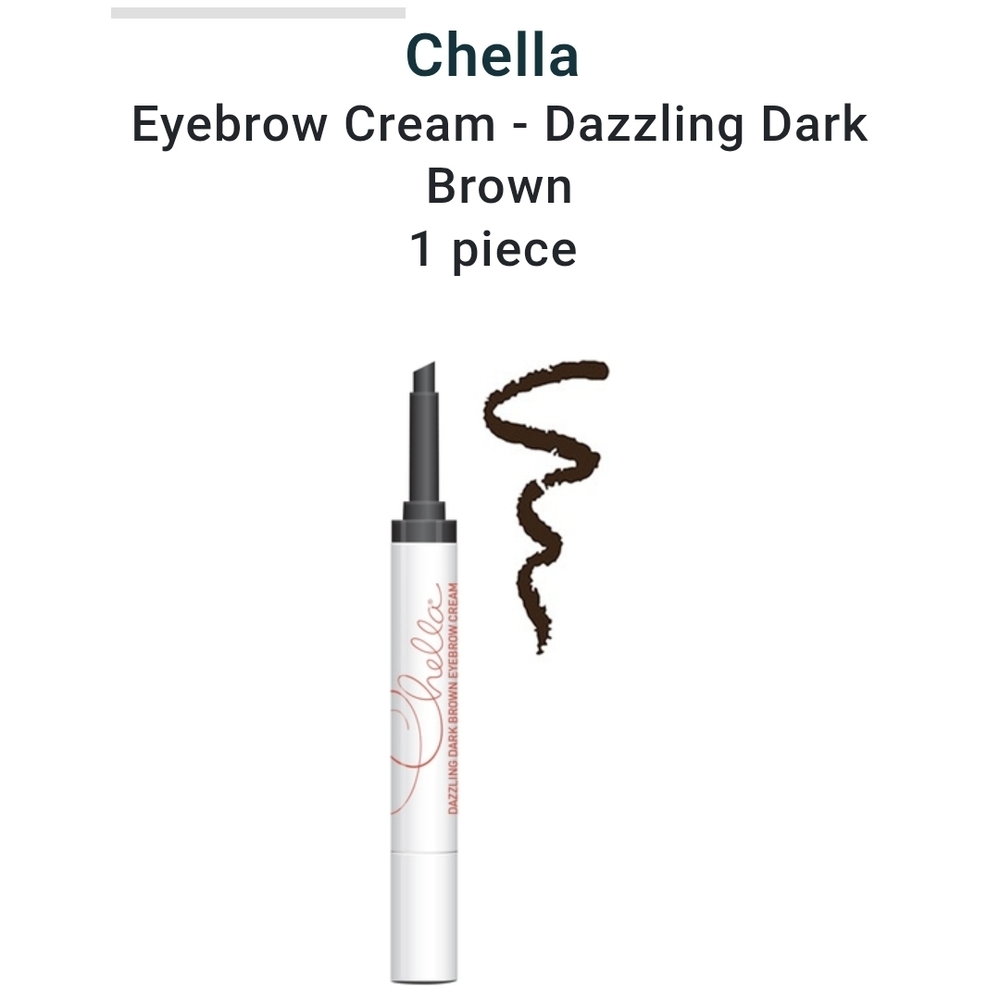Chella Dazzling Dark Brown Eyebrow Cream